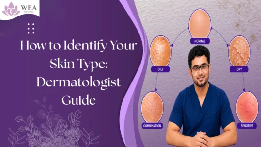 Dermatologist explaining normal, oily, dry, combination, and sensitive skin types