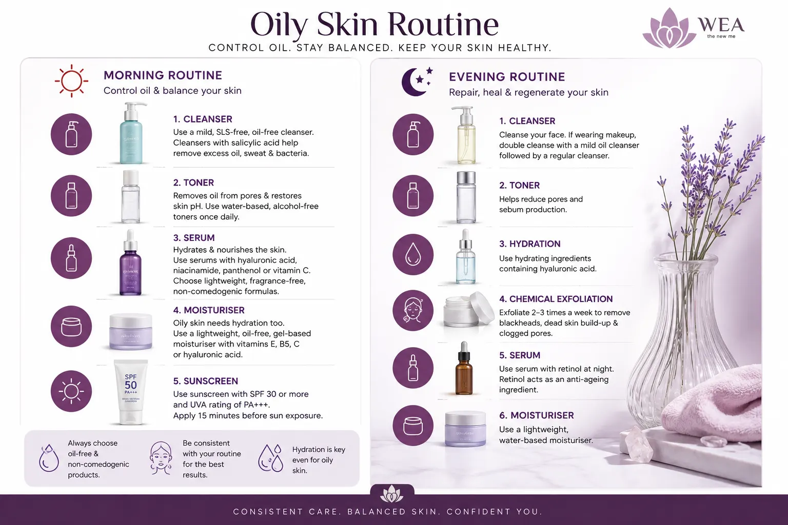 Oily Skin Morning and Evening Guide